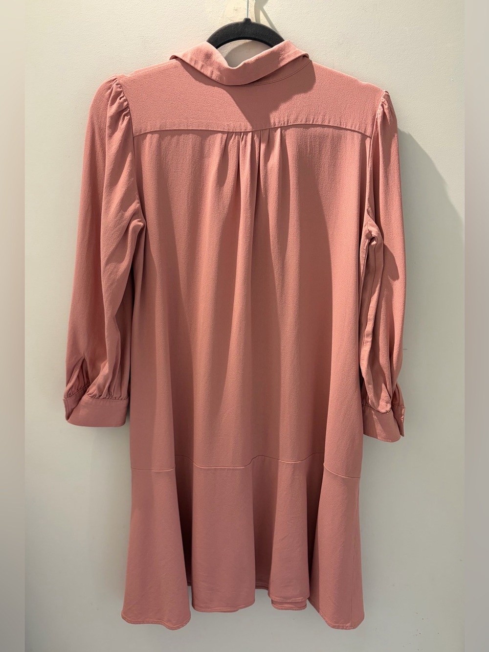 Weekend Max Mara Vals Shirt Dress | Blush Pink A-Line Collared Dress - Picture 6 of 6